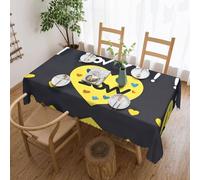 yefan Love You With All My Heart Rectangular Tablecloth, 183x137cm, Washable Polyester Tablecloth For Dining Tables, Parties, Buffets.