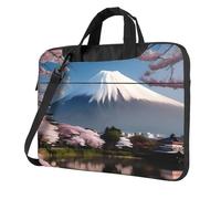 yefan Mt. Fuji in early spring 15.6 inch Laptop bag with shoulder strap and pockets, suitable for school, work, etc.