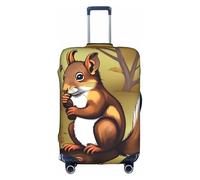 yefan Nut-Eating Squirrel Elastic Luggage Cover, Scratch and dust Resistant, with Concealed Zipper and Fastening Buckle.XL