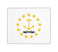 yefan Rhode Island State Flag 8.3 x 10.3 in Mouse pad, non-slip rubber base with stitched edges, suitable for laptops.