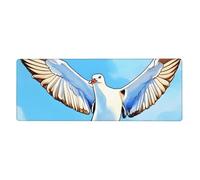 yefan Seagulls In Flight Large Mouse Pad With Stitched Edges, Keyboard And Mouse Pad For Gamers,& Office, And Home (31.5" X 11.8").