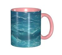 yefan The deep Blue sea 330ml Mug with Handle, Suitable for hot Tea, hot Cocoa, Milk, etc., Suitable for Both Men and Women.