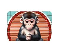 yefan The Silent Monkey Floor Mat, 40 X 60 Cm, Non-Slip, Suitable For Kitchens, Entrances, Bathrooms, Etc.