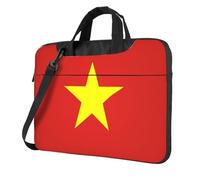 yefan Vietnamese flag 15.6 inch Laptop shoulder bag, portable bag, with shoulder strap and pocket.