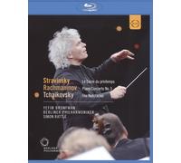 YEFIM BRONFMAN/BERLINER PHILHARMONIKER/SIMON RATTLE: STRAVINSKY/RACHMANINOV/TCHA