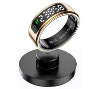 Yeforu Smart Ring Health Fitness Tracker Ring with Screen Data Display Heart Rate Monitor Sleep Tracking Exercise Tracker Smart Rings for Android iOS Phones Wireless Charging