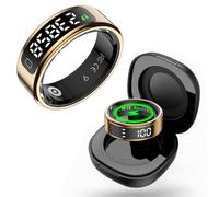 Yeforu Smart Ring with Display Heart Rate Monitor Fitness Ring without Subscription Prayer Counter Sleep Tracker Health Rings for Men Women Fitness Tracker for Step Calories Distance Tracking