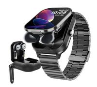 Yeforu Smart Watch with Earbuds Make/Answer Call Smartwatch 2 in 1 Wireless Earphone Bluetooth Fitness Watch for Android iOS Phones Heart Rate Sleep Tracker Multi Sport Mode Pedometer