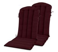 YEFU Adirondack Chair Cushion, 19.7x18.9x1.5'' Cushions Set of 2, Burgundy