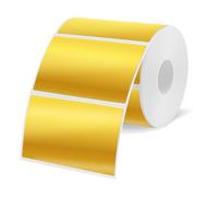 YEGAWEN 3x2 Inch Holographic Thermal Labels, Gold Thermal Sticker Labels, Rainbow Glitter Thermal Stickers for Price, Barcode, Mailing, Name, DIY Custom Logo Design, 200 Labels/1 Roll