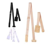 YEGERING Low Back Bra Converter & Bra Extender - 3 Pairs Adjustable Elastic Straps with 3 Hooks for Backless Dresses | Women's Wedding Party Bra Accessories in Black, White, Nude | One Size Fits All