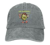 YEGTQAON Vintage and Classic Summer Cap Sun Visor Pickleball Cool Hip Hop Caps Dink Responsibly Cowboy Hat Peaked Hats Durable and Comfortable