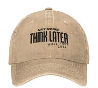 YEGTQAON Winter Hats for Women and Men Tate McRae Think Later World Tour 2024 Concert Baseball Cap Accessories for Men Women Vintage Distressed Washed Hats Sun Cap Comfortable Soft Beanie