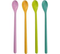 Yehanxue 4 Pieces of 8.9-inch Long-Handled Stirring Spoons - for high iced Tea, ice Cream Sundaes, Cocktails, hot Chocolate, and Other Long Drinks.