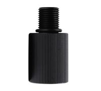 YEHEI 1 PCS Portable Propane Tank Canister Regulator Adapter 5/8-18UNF to M18X1.5 Thread Black Aluminum for Heaters, Burner, Cooker, Fire Pit Parts