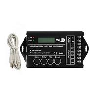 YEHEI DC 12V 24V WiFi RGB Time Programmable LED Controller TC421 5 Channels 20A Common Anode Programmable LED Strip Dimmer