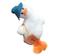 YEHJDSMD Cartoon Duck Crooked Neck Doll Keychain White Car Bag Accessory Cute Plush Boy Girl Couple Keyring Stuffed Toys for Kids Girl Toy Gift