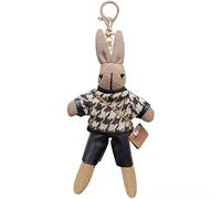YEHJDSMD Cute Cartoon Rabbit Keychain Rabbit Doll Key Bag Pendant Charm Key Ring On Bag Car Key Accessorie for Women Lovers Friends Girls, Brown
