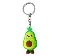 YEHJDSMD Fashion Simulation Fruit Avocado Smile-shaped Keychain 3D Soft Resin Avocado Key Chains Jewelry Fashion Key Chain Accessories, Silver
