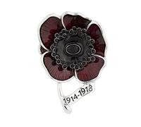 YEHJDSMD Red Poppy Brooch Remembrance Day Poppy Badges Lape Pin Poppy Flower Enamel Badges 1914-1918 World War I Commemoration Brooch Veterans Day Memorial Day Gift