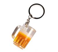 YEHJDSMD Resin Beer Cups Key Chain Simulation Food Handicraft Keychain For Car Bag Key Rings Holder Pendant Jewelry Accessories Gift For Women Men 1PS (B)
