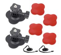 YEHOLDING 2er pack Flexible Helmet Adhesive Mounts Sticky Kit for Insta360 X5/X4/X3/X2/Ace Pro/Ace, Action camera Adhesive Mount Compatible with GoPro Hero, Sports Camera Base Kit for DJI Osmo Action