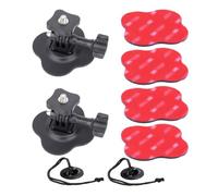 YEHOLDING 2er pack Flexible Helmet Adhesive Mounts Sticky Kit for Insta360 X6/X5/X4/X3/X2/Ace Pro, Action camera Adhesive Mount Compatible with GoPro Hero, Sports Camera Base Kit for DJI Osmo Action
