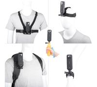 YEHOLDING 9 in 1 Action Camera Accessories Suitable for Insta360 X5/X4/X3/ Ace Pro, Chest Strap, Head Mount, Wrist Strap, Quick Clip Mount and Floating handle, Compatible with GoPro Hero, SJCAM