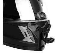 YEHOLDING Motorcycle Helmet Chin Mount with full face for Gopro and with Extra various flat and curved mounting scenarios for GoPro Insta360 DJI SJCAM APEMAN etc.