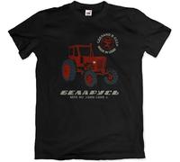 YeHongQing Men's Made in USSR Tractor T-Shirt Belarus MTZ 50 Farm Vintage Farming Black XL