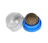 YEHOOM 3Pack Catnip Ball for Cats Wall,Edible Kitty Toys for Cats Lick, Lick Safe Healthy Kitten Chew & Teeth Cleaning Dental Toys,Teeth Cleaning Dental Cat Toys (Blue)