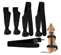 YEHOOM Dog Shoes for Large Dogs,Pet Harness Shoes, Dog Booties Suspenders Pet Suspender Footwear, Adjustable Anti Fall Dog Outdoor Sock Shoes, Dog Suspender Rain Booties for Hot Cold (2PCS,S)