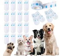 YEHOOM Dog Shoes for Small Dogs,20 Pcs Pet Shoes with Adjustable Cat Dog Shoe for Indoor Hardfloors (S (2-15kg))