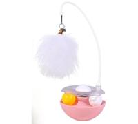YEHOOM Interactive Cat Feather Toys,2025 New Automatic Hanging Indoor Kitten Play Chase Exercise,Feather Toy for All Breeds and Species (Pink)