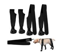 YEHOOM Pet Harness Shoes,Dog Suspender Boots,Adjustable Suspender Boots Dogs Winter Snow Rain Hiking Paws Protector Dog Rain Shoes,Tall Dog Boots Anti-Slip Fall (M)