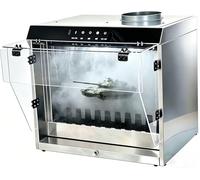 YEHOZZ Water Curtain Airbrush Spray Booth with Waterfall Exhaust Syste, Touch Control Operation, Airbrush Spray Booth 2200 L/H Flow, 33cm Workbench with 3 Led Lights,for Painting Model Craft