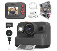 Yehtta Kids Camera Instant Print - Christmas & Birthday Gift for 3-12 Year Old Boys & Girls, 2.4in Screen, 1080P Digital Camera with 3 Rolls Print Paper & 32G Card