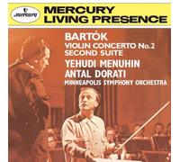 Yehudi Menuhin - Bartok: Violin Concerto No. 2, Suite No. 2 [Japan CD] UCCD-4750