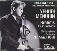 Yehudi Menuhin: Brahms Violin Concerto in D, Op. 77 BBC Music Vol. VI No. 1 by Unknown (1997-01-01j