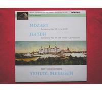 Yehudi Menuhin - Menuhin, Yehudi Mozart Sympony No 29 & Haydn Symphony No 49 LP HMV ASD595 EX/EX 1964 semi-circle label, with Bath Festival Orchestra