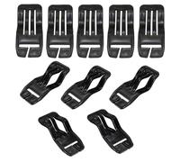 YehVeh 10 Pack Car Seat Cover Plate Hooks Webbing Mount Clip Universal 1'' Belt End Connector Fixing Buckle Elastics Chucks Attachment Fastener for Carseat Covers Car Seat Protector Installation
