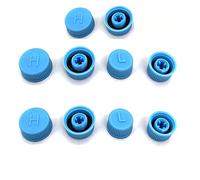 YehVeh 10 Pack Vehicle Air Conditioner Valve Core Cap R134a R12 Service Refrigeration AC Charging Port Dust Cover High Low Side Pressure Pipeline M9 M10 Automotive Car Air Conditioning System Seal Kit