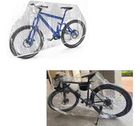 YehVeh 2 Pack Bike Covers Disposable Clear PEVA Lightweight Rain Outdoor Waterproof Bicycle Covers Bike Dust Cover for Garage Indoor Storage Electric Bike Ebike Dirt Bike Mountain Road Bikes