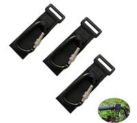 YehVeh 3 Pack Handlebar Hook Clamp Bike Hooks for Hanging Helmet Purse Diaper Bags D Clips Clasp Hanger Heavy Duty Strap Lock for Motorcycles Stroller Wheelchair Scooters Bicycles Vehicle Handle Bar