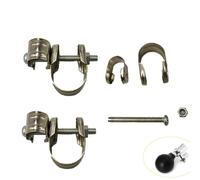 YehVeh 3 Set Bike Bugle Horn Mounting Clips Heavy Duty Handlebar Metal Clamp Braket Mount Screws for Bicycle Bell Air Horns Golf Cart Honking Squeeze Loudspeaker