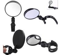 YehVeh 4 Pack Bicycle Mirrors, Handlebar Mount, Lightweight, Swivel Adjustable, Bicycle Rear View Mirrors, Convex Mountain Bike Mirror, Handlebar, Road Bike