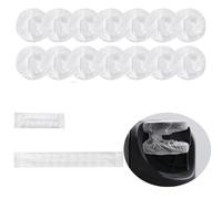 YehVeh 80 Pack Suitcase Wheel Covers Booties Disposable Fabric Sock Non Dirty Wrap Protector for Luggage Wheels Travel Spinner Carry-on Bag Storage Keep Floor Bedspread Car Seat Room Clean, White, S,