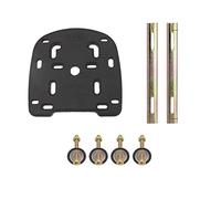YehVeh Flat Mount Fitting Plate Adapter for Motorcycle Rear Luggage Rack Trunk Tail Box Top Cases Carrier Holder Shelf Quick Release Stamping Bottom Base with Screws for Motorbikes Electric Bicycle