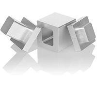 YEICXOH Pre Press Mold Aluminium Pre-Press Mold & Pressing Mold (Silver 1x1)