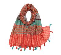 Yeieeo Boho Scarf for Women Lightweight Floral Printed Scarf Fall Winter Fashion Fringed Shawl, Floral 37, Medium